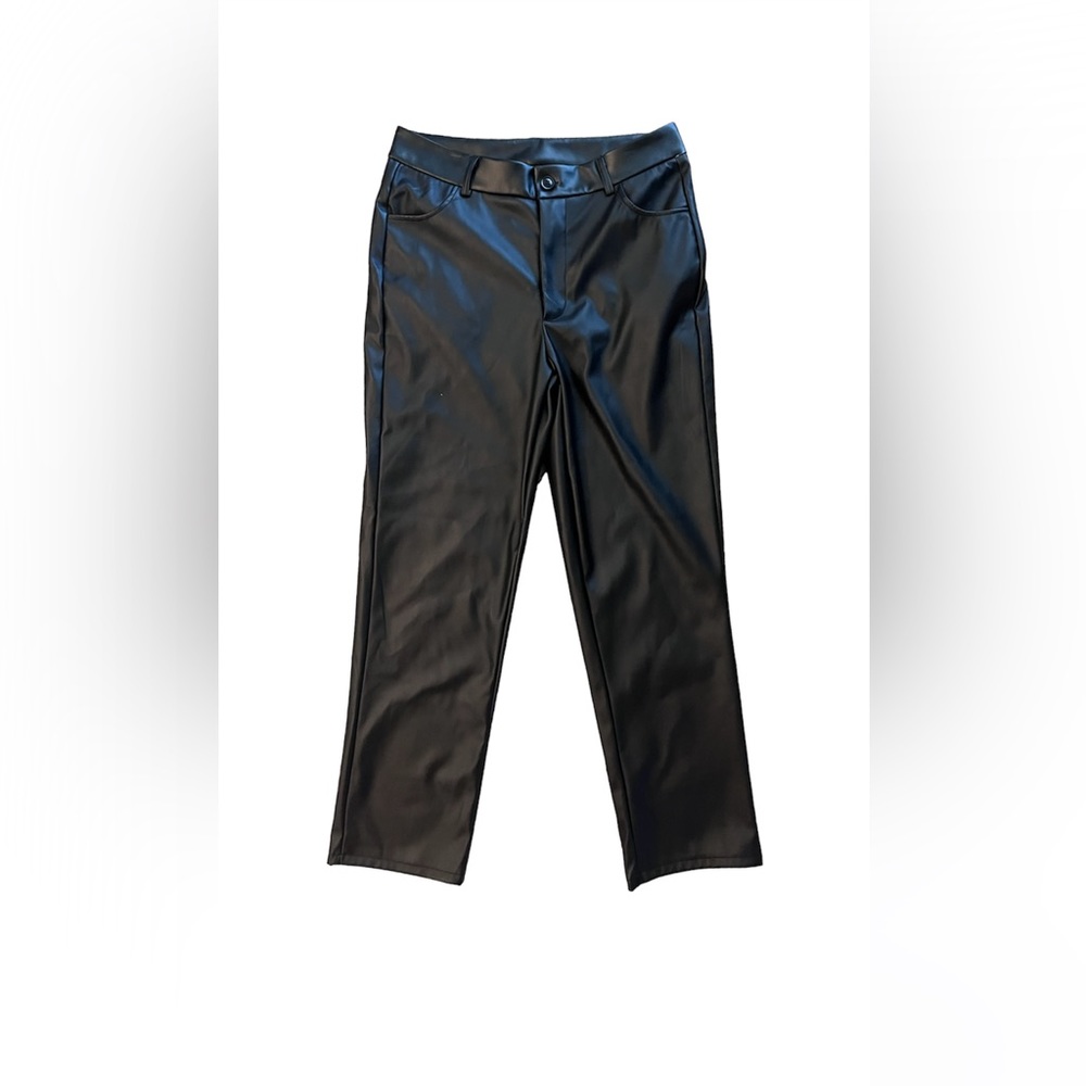 HESPERUS Black Faux Leather Pants